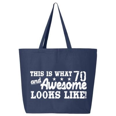70th Birthday This Is What Awesome Looks Like  25L Jumbo Tote