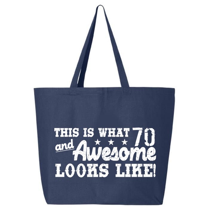 70th Birthday This Is What Awesome Looks Like  25L Jumbo Tote