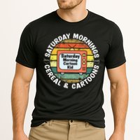 70s 80s 90s Retro Saturday Mornings Cereal And Cartoons Cooling Performance Crew T-Shirt