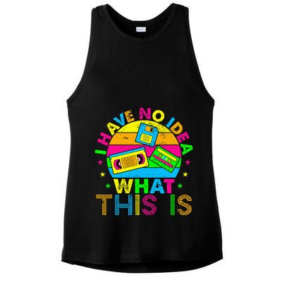 70s 80s 90s Outfit I Have No Idea Ladies PosiCharge Tri-Blend Wicking Tank
