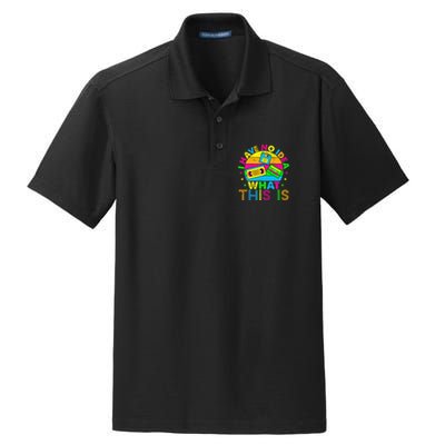 70s 80s 90s Outfit I Have No Idea Dry Zone Grid Polo