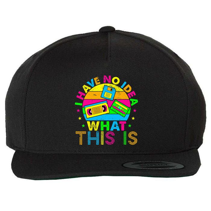70s 80s 90s Outfit I Have No Idea Wool Snapback Cap
