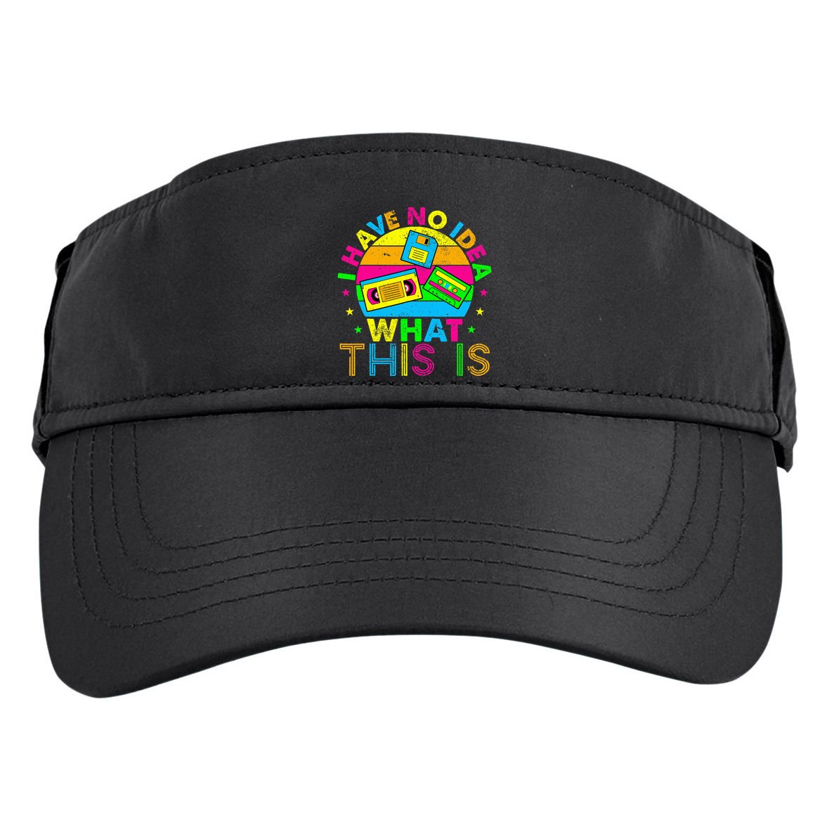 70s 80s 90s Outfit I Have No Idea Adult Drive Performance Visor