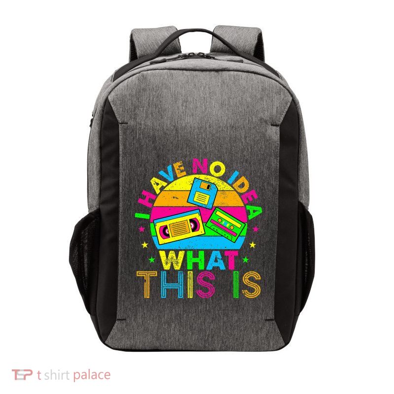70s 80s 90s Outfit I Have No Idea Vector Backpack