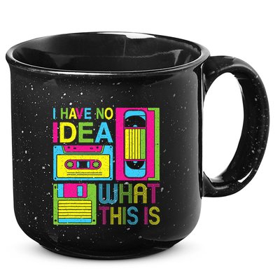 70s 80s 90s Outfit I Have No Idea What This Is 15oz Campfire Ceramic Mug