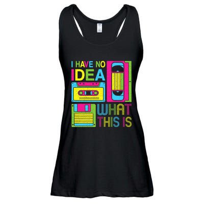 70s 80s 90s Outfit I Have No Idea What This Is Ladies Essential Flowy Tank