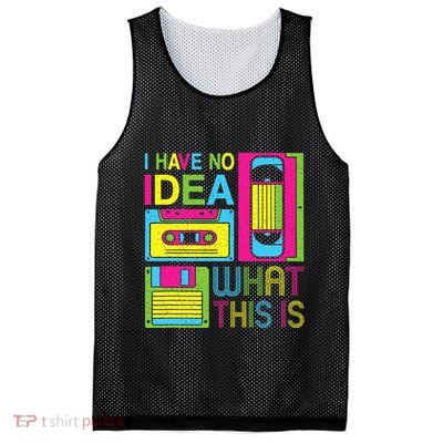 70s 80s 90s Outfit I Have No Idea What This Is Mesh Reversible Basketball Jersey Tank
