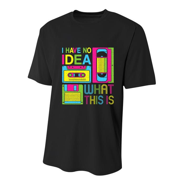 70s 80s 90s Outfit I Have No Idea What This Is Youth Performance Sprint T-Shirt
