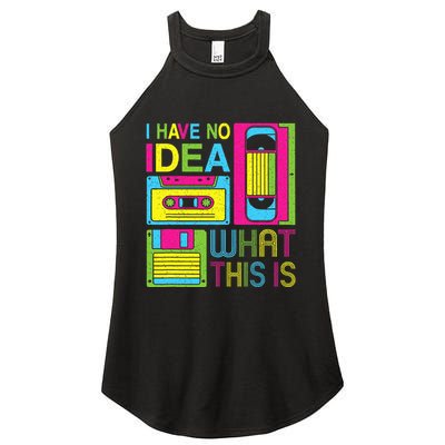 70s 80s 90s Outfit I Have No Idea What This Is Women's Perfect Tri Rocker Tank