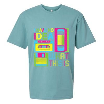 70s 80s 90s Outfit I Have No Idea What This Is Sueded Cloud Jersey T-Shirt
