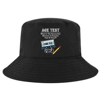 70S 80S 90S Vintage Cassette Tape & Pencil Funny Age Test Cool Comfort Performance Bucket Hat