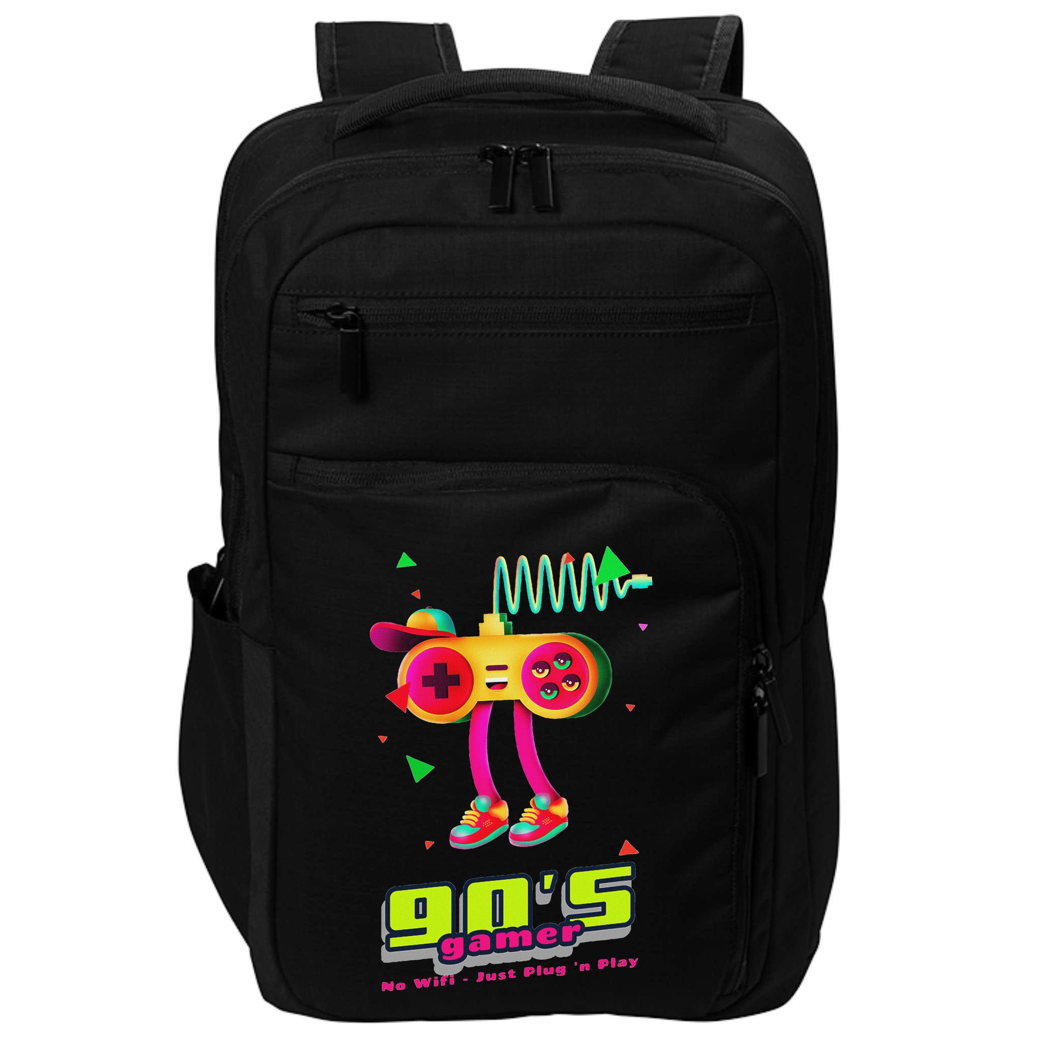 70s 80s 90s Arcade Video Game Old School Gamer Impact Tech Backpack