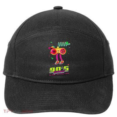 70s 80s 90s Arcade Video Game Old School Gamer 7-Panel Snapback Hat