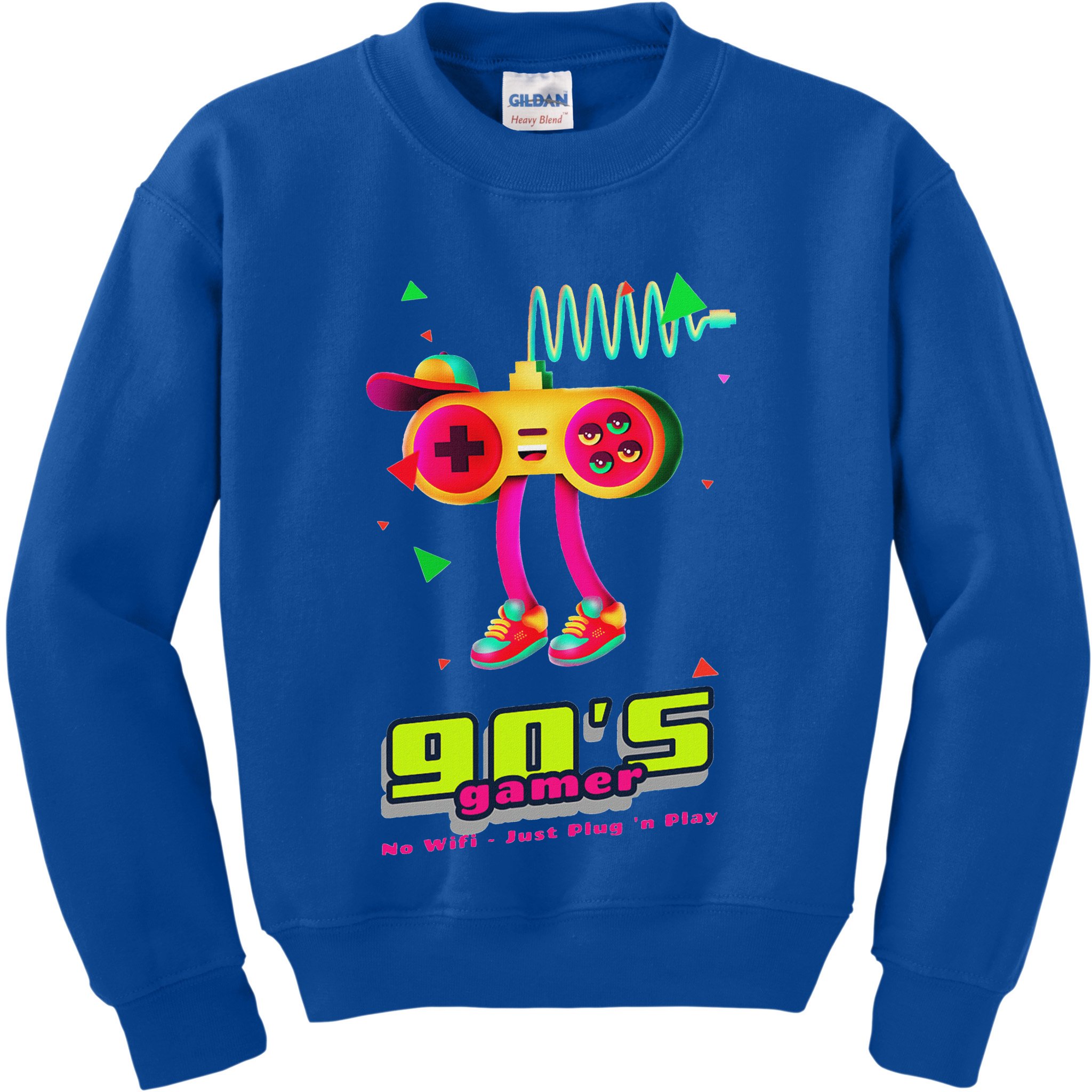 70s 80s 90s Arcade Video Game Old School Gamer Kids Sweatshirt