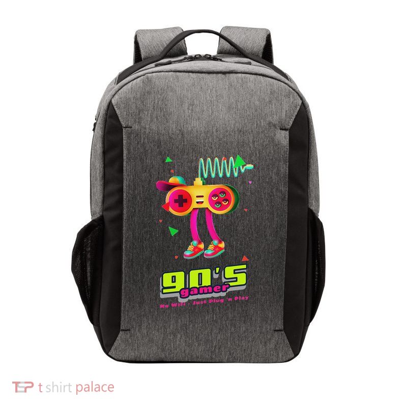 70s 80s 90s Arcade Video Game Old School Gamer Vector Backpack