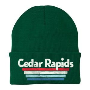 70s 80s Cedar Rapids Iowa Knit Cap Winter Beanie