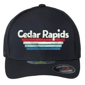 70s 80s Cedar Rapids Iowa Flexfit Unipanel Trucker Cap