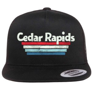 70s 80s Cedar Rapids Iowa Flat Bill Trucker Hat