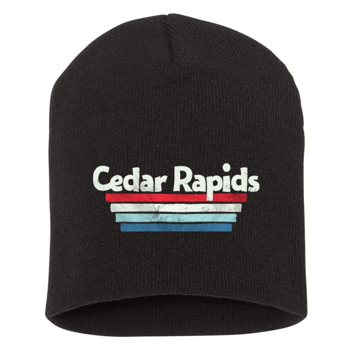 70s 80s Cedar Rapids Iowa Short Acrylic Beanie