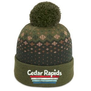 70s 80s Cedar Rapids Iowa The Baniff Cuffed Pom Beanie