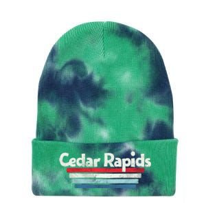 70s 80s Cedar Rapids Iowa Tie Dye 12in Knit Beanie