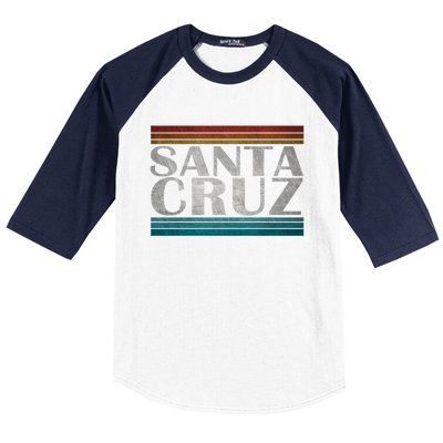 70s 80s Ca California Holiday Summer Santa Cruz Beach Sunset Gift Baseball Sleeve Shirt