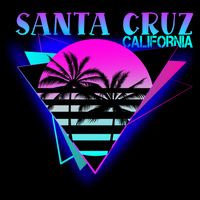 70er 80er In California City Santa Cruz Gift Flatbill Hat