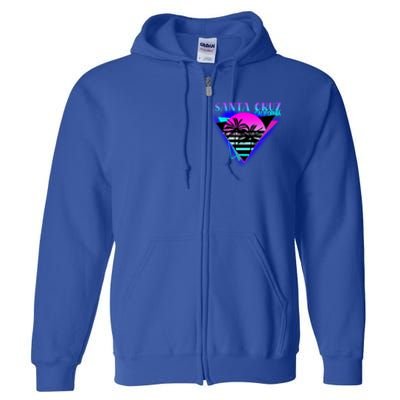 70er 80er In California City Santa Cruz Gift Full Zip Hoodie