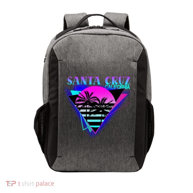 70er 80er In California City Santa Cruz Gift Vector Backpack