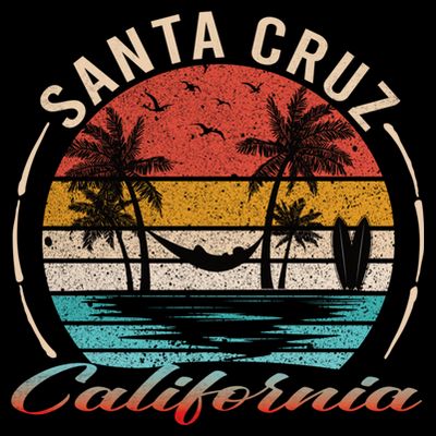 70s 80s In California City Santa Cruz T-Shirt