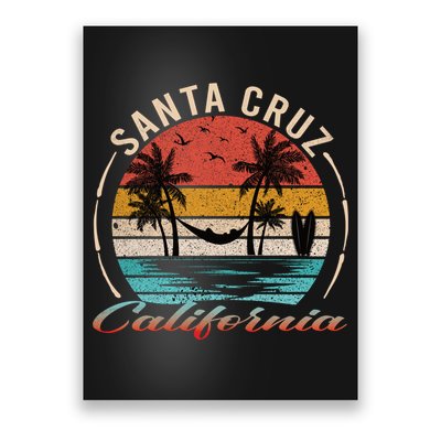 70s 80s In California City Santa Cruz Poster