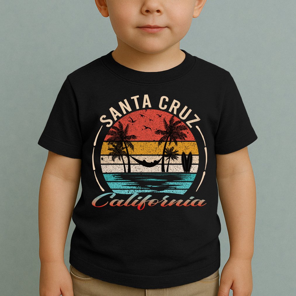 70s 80s In California City Santa Cruz Toddler T-Shirt