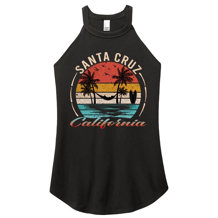 70s 80s In California City Santa Cruz Women's Perfect Tri Rocker Tank