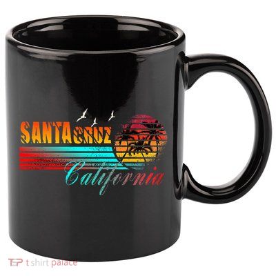 70s 80s In California City Santa Cruz 11oz C Handle Ceramic Mug
