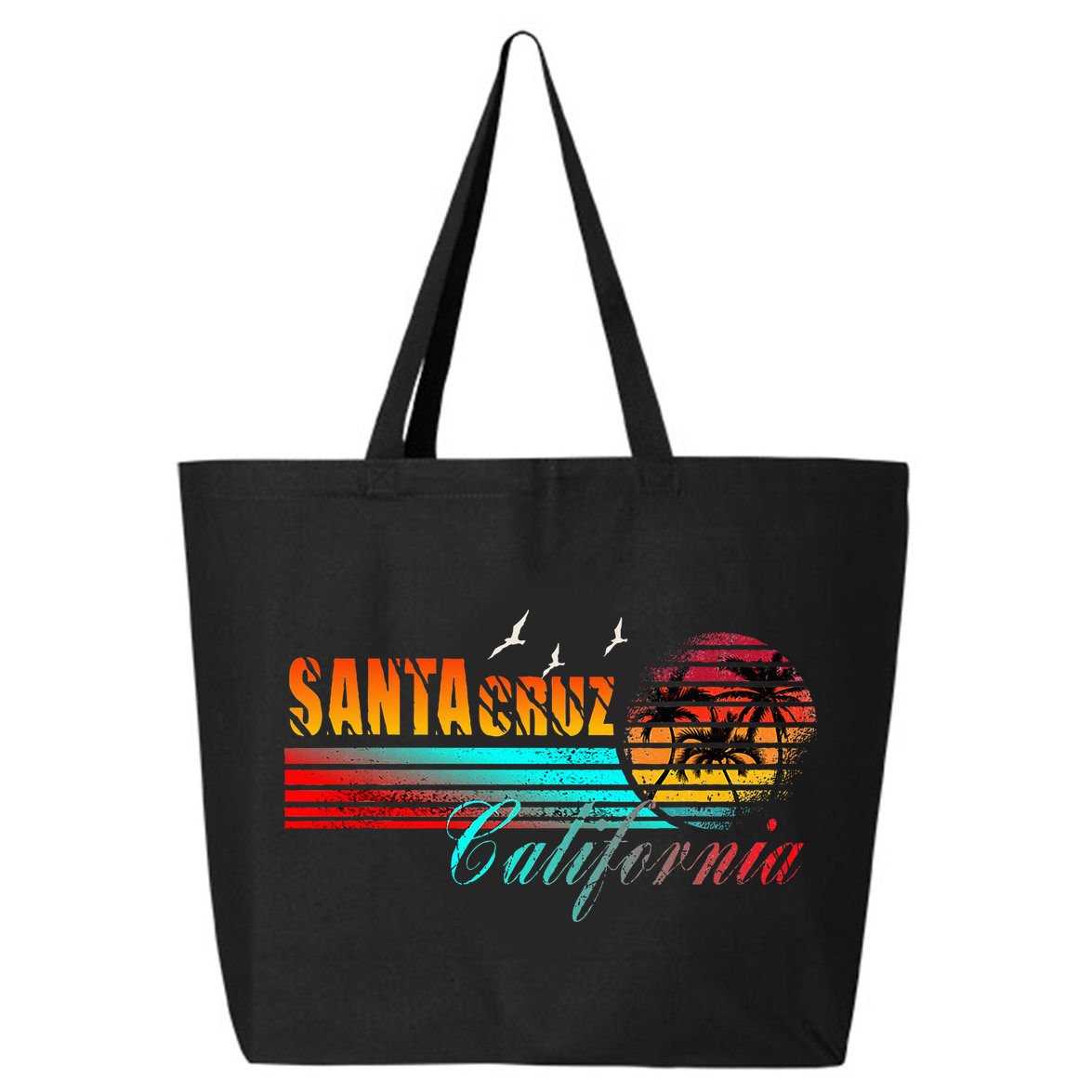 70s 80s In California City Santa Cruz 25L Jumbo Tote