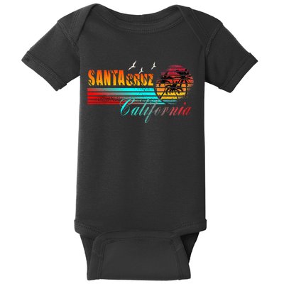 70s 80s In California City Santa Cruz Baby Bodysuit