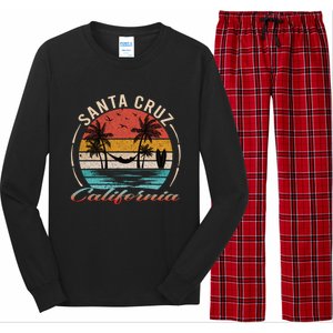 70s 80s In California City Santa Cruz Great Gift Long Sleeve Pajama Set