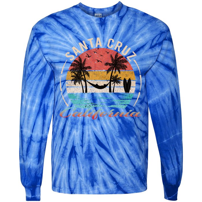 70s 80s In California City Santa Cruz Great Gift Tie-Dye Long Sleeve Shirt