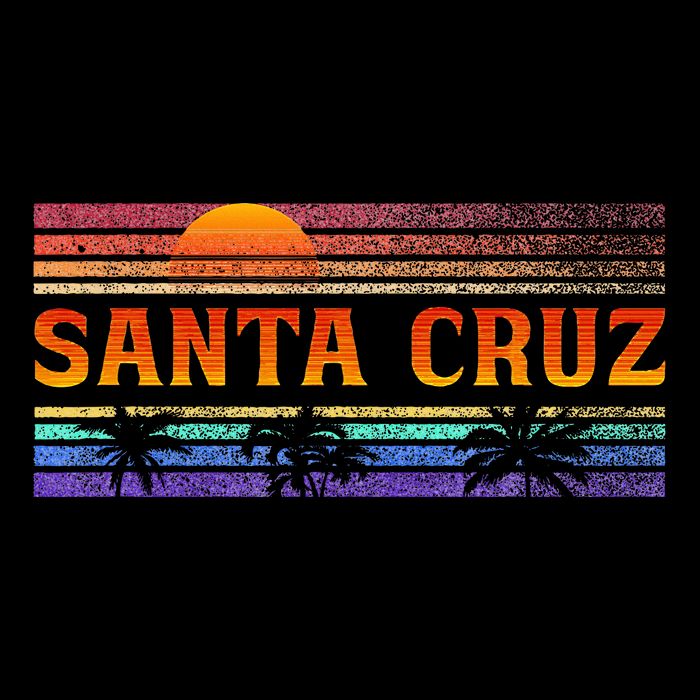 70s 80s In California City Santa Cruz Backpack