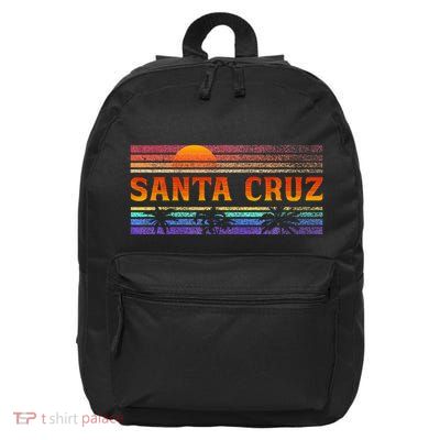 70s 80s In California City Santa Cruz 16 in Basic Backpack