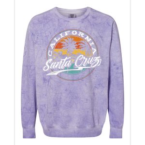 70s 80s In California City Santa Cruz Surfing Colorblast Crewneck Sweatshirt