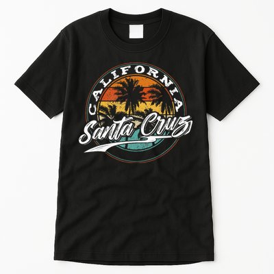 70s 80s In California City Santa Cruz Surfing Tall T-Shirt