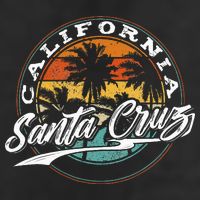 70s 80s In California City Santa Cruz Surfing Beanie