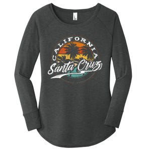 70s 80s In California City Santa Cruz Surfing Women's Perfect Tri Tunic Long Sleeve Shirt