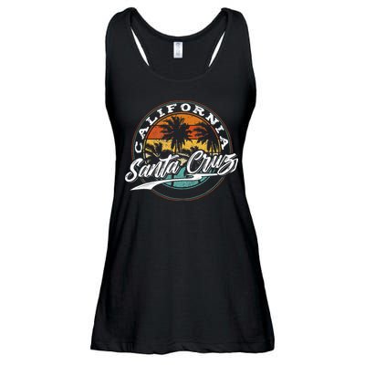 70s 80s In California City Santa Cruz Surfing Ladies Essential Flowy Tank