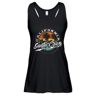 70s 80s In California City Santa Cruz Surfing Ladies Essential Flowy Tank