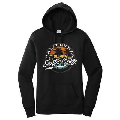 70s 80s In California City Santa Cruz Surfing Women's Pullover Hoodie