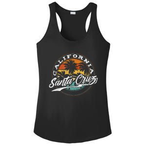 70s 80s In California City Santa Cruz Surfing Ladies PosiCharge Competitor Racerback Tank