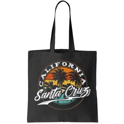 70s 80s In California City Santa Cruz Surfing Tote Bag