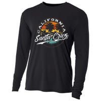 70s 80s In California City Santa Cruz Surfing Cooling Performance Long Sleeve Crew